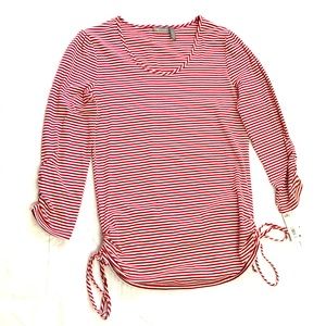 Apt 9 Stretch Striped Top NEW